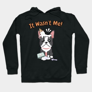 Funny french bulldog got caught stealing ice cream Hoodie